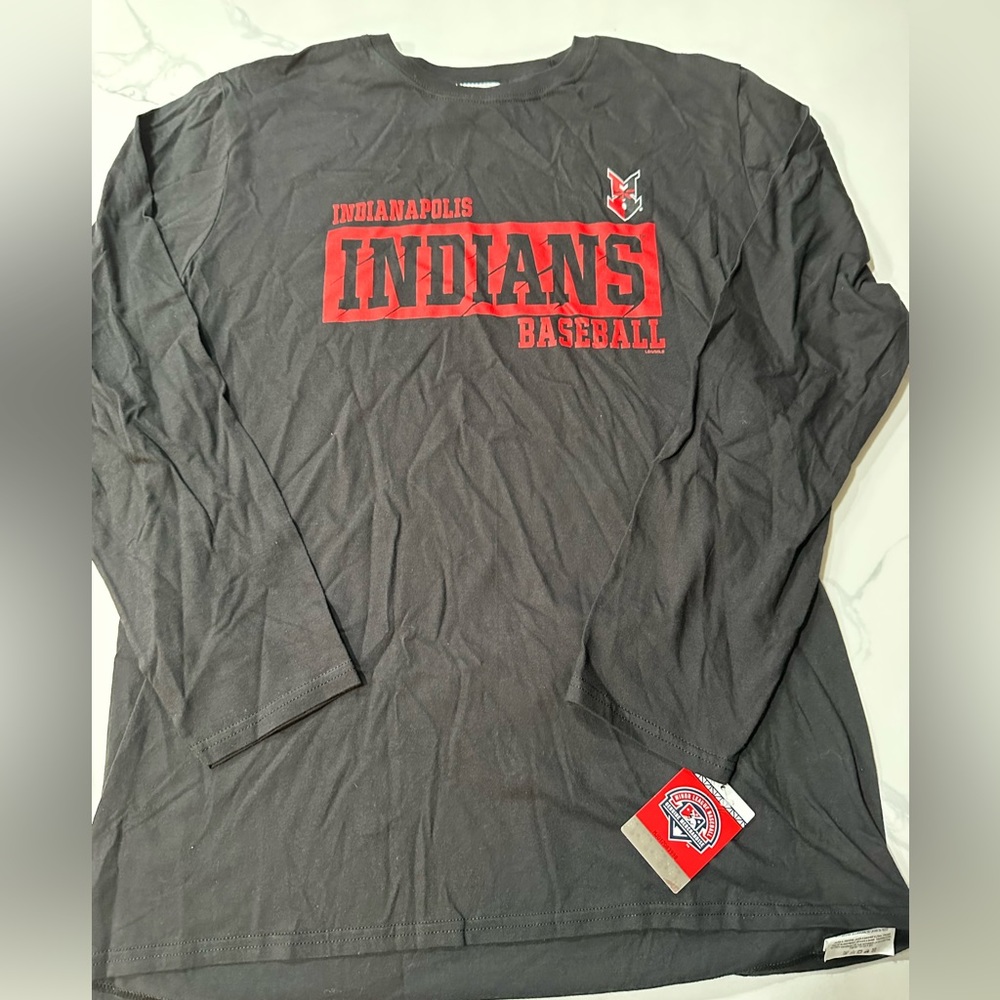 Indianapolis Indians MILB Long Sleeve T-Shirt (Large) Retails For $65